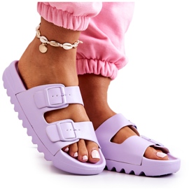 PS1 Rubber Slippers On The Purple Westie Platform