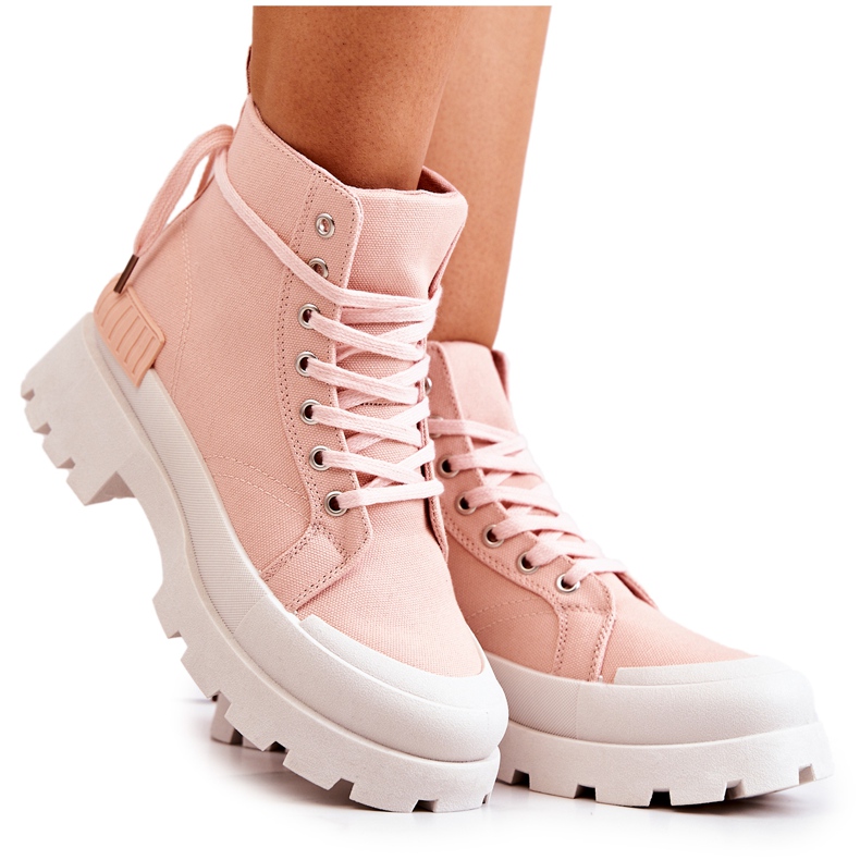 PS1 Faithfull Pink Tied Boots