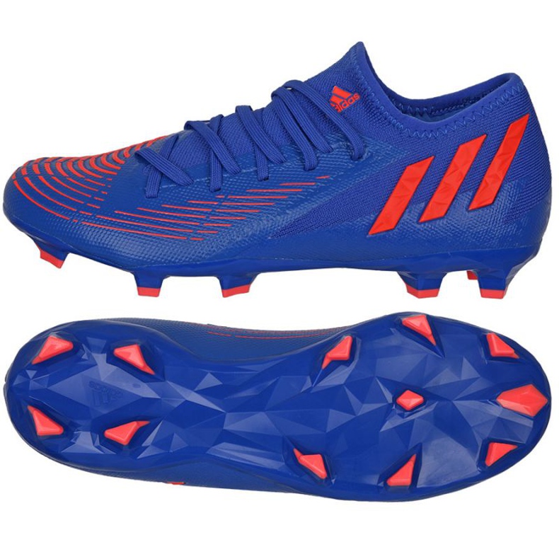 Adidas Predator Edge.3 L Fg M GW2280 football boots blue blue