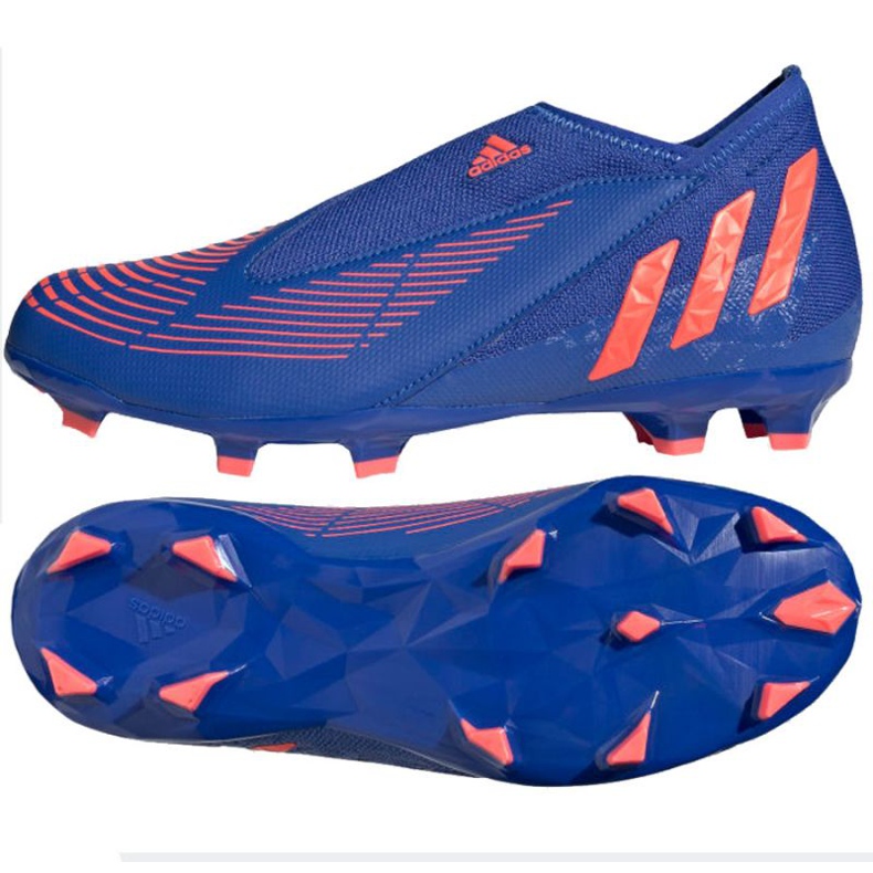 Adidas Predator Edge.3 Ll Fg Jr GW2359 football boots blue blues and navy blue
