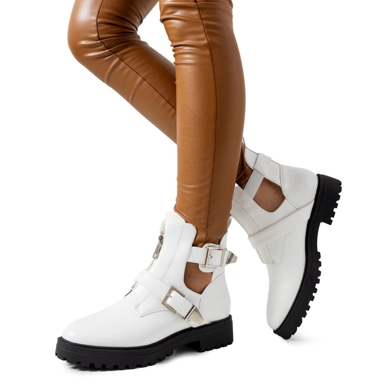 White Sigley women's boots