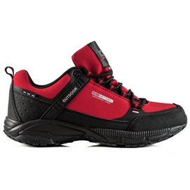 Men's Trekking Shoes DK black red