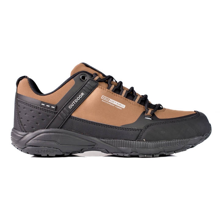 Men's Trekking Shoes DK brown black