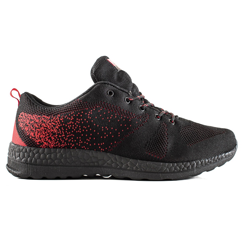 DK Black and red men's sneakers