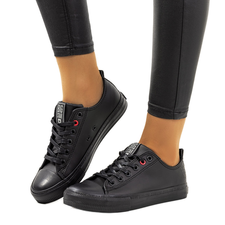 Women's black sneakers Big Star JJ274006 Women's black sneakers Big Star JJ274006