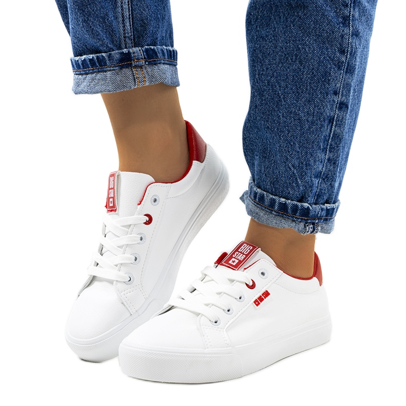 Women's white sneakers Big Star EE274311