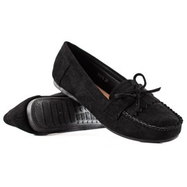 TRENDI Casual Suede Loafers black