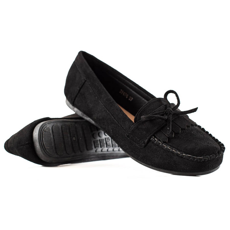 TRENDI Casual Suede Loafers black