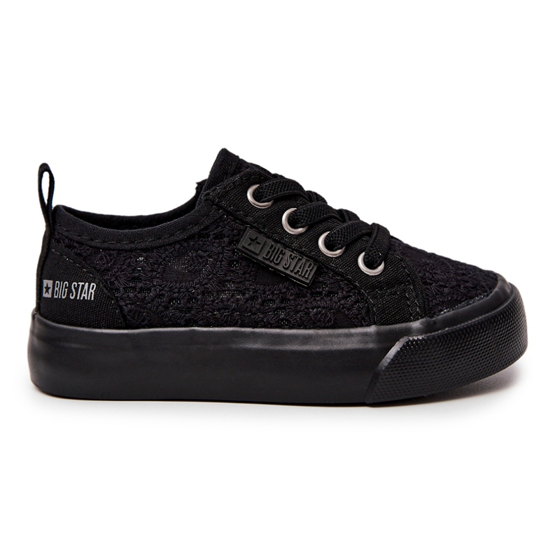 Black Openwork Big Star JJ374133 Sneakers