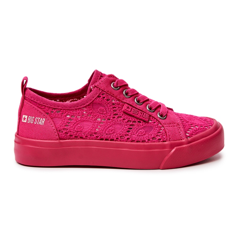 Openwork Sneakers Big Star JJ374007 Pink ['pink']