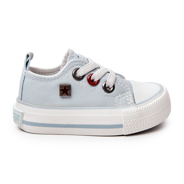 Children's Classic Low Sneakers Big Star HH374198 Blue white Children's Classic Low Sneakers Big Star HH374198 Blue white