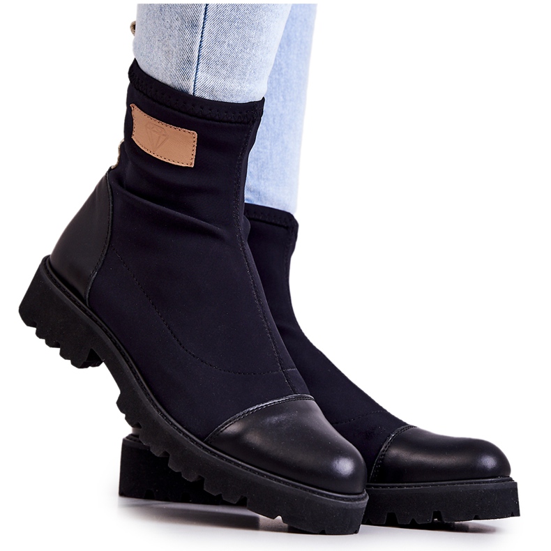Fabric Slip-on Nicole Black 2705 Fabric Slip-on Nicole Black 2705