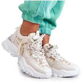 Sneakers On A Massive Sole Beige Your Style