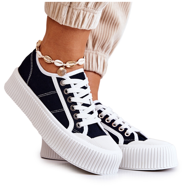 FB2 Low Sneakers On The Black Mischa Platform