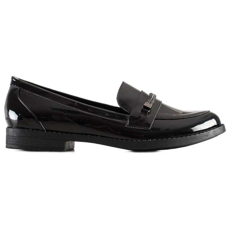 TRENDI Elegant lacquered shoes black