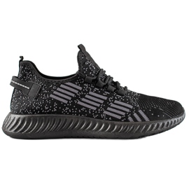 TRENDI Light men's sports shoes black TRENDI Light men's sports shoes black