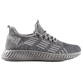 TRENDI Light men's sports shoes grey TRENDI Light men's sports shoes grey