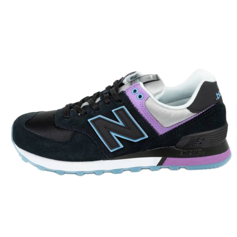 New Balance W WL574SAU shoes black violet blue grey