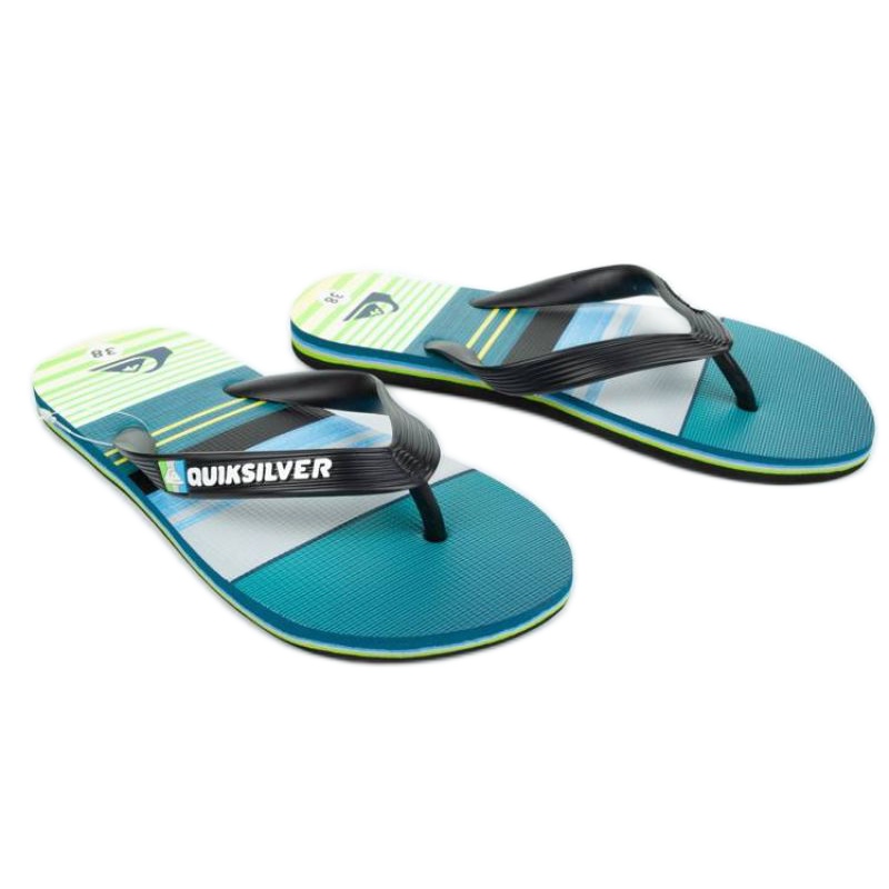 Quiksilver Flip-flops W AQBL100235-XKGS black blue green - KeeShoes