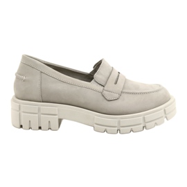 Caprice Gray Women's Loafers 24755-28 217 grey