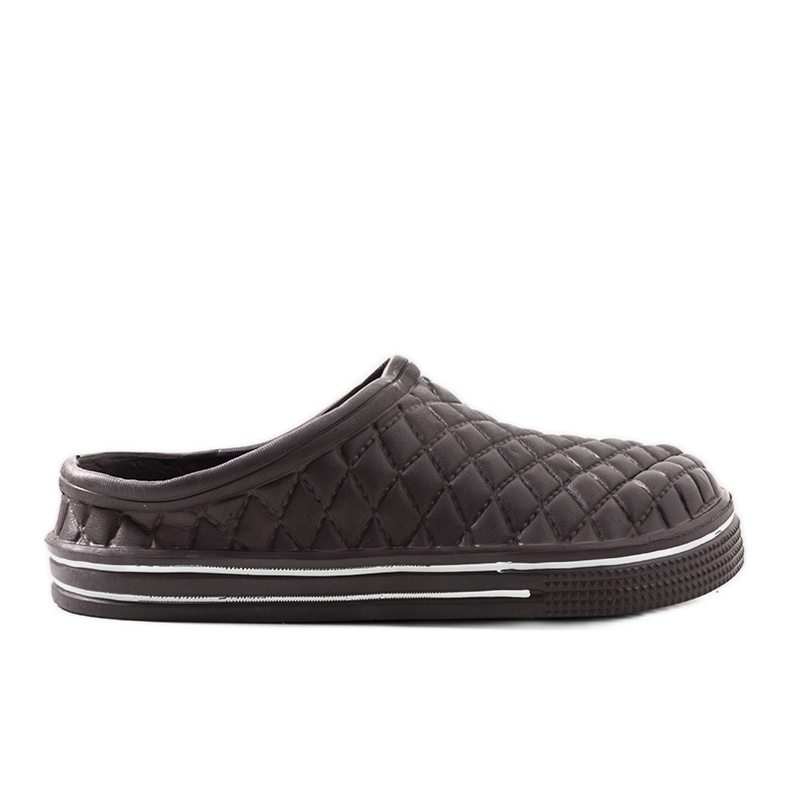 Brown Caltare men's crocs slippers