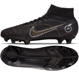 Nike Mercurial Superfly 8 Pro Fg M DJ2848 007 soccer shoes black black Nike Mercurial Superfly 8 Pro Fg M DJ2848 007 soccer shoes black black