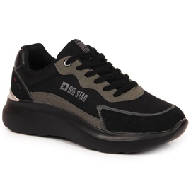 Black sports shoes platform Big Star W JJ274989 KeeShoes