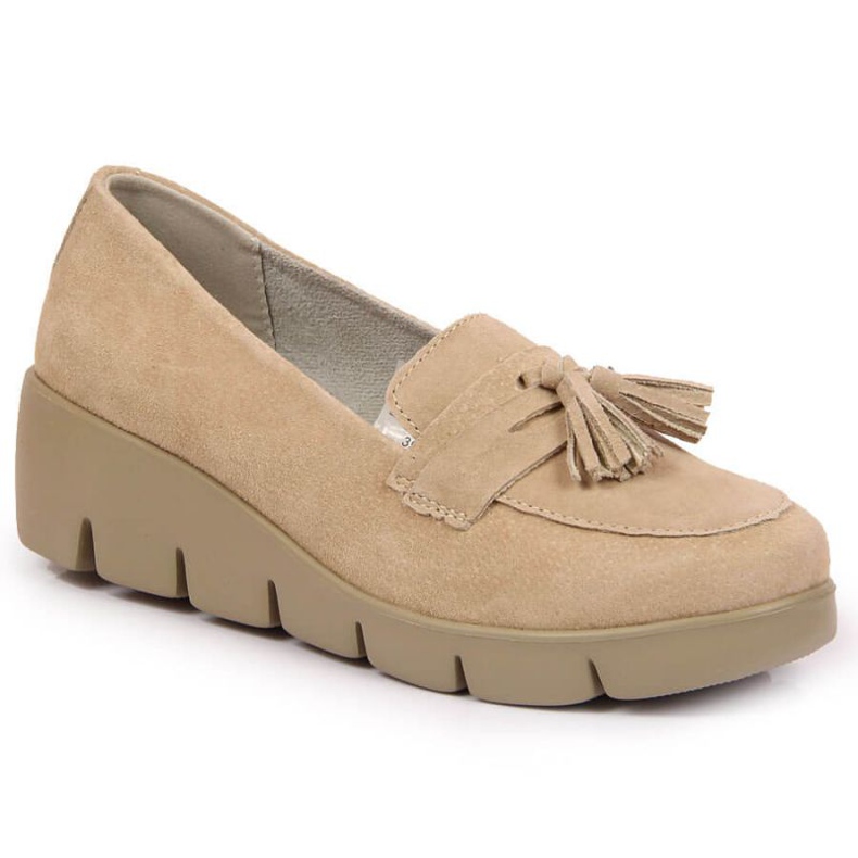 Leather shoes Filippo W PAW274B beige