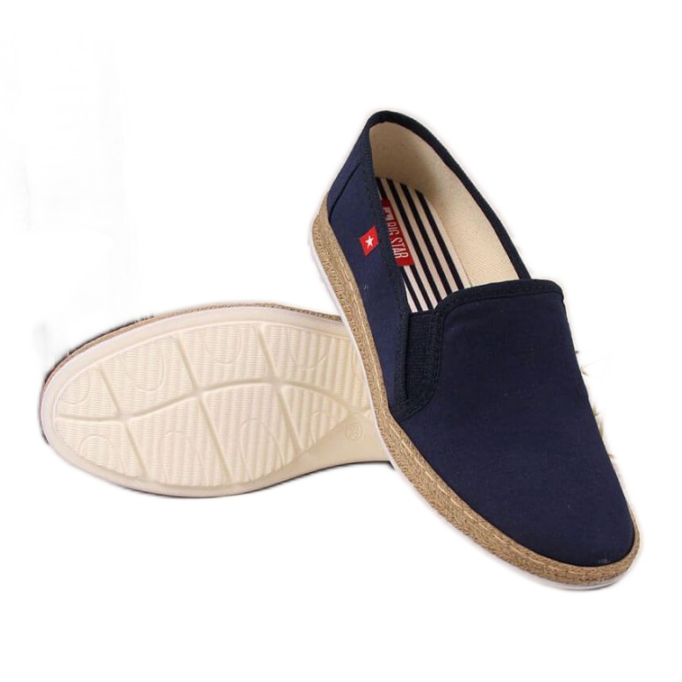 Espadrilles slip on Big Star W FF276036 navy blue