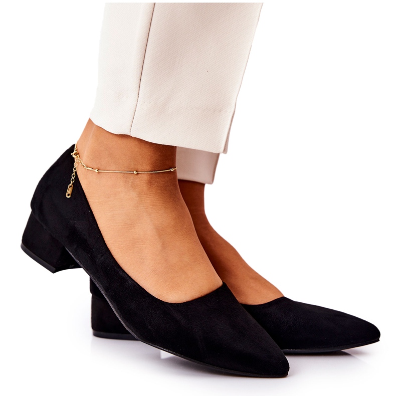 SEA Classic Women's Pumps Suede Black Rheya