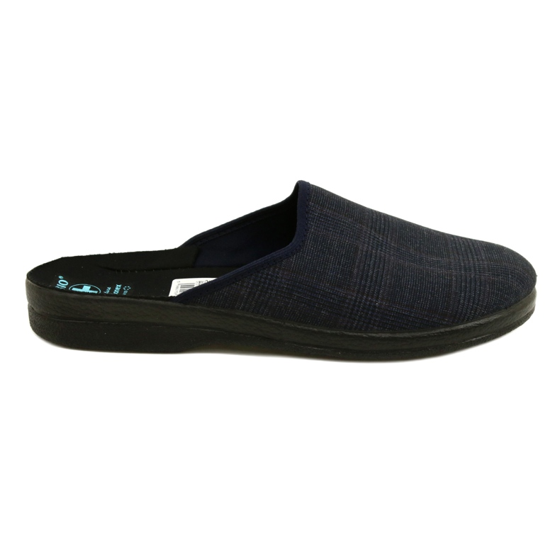 Men's Slippers Slippers Adanex 27318 Per Pedes Checkered navy blue