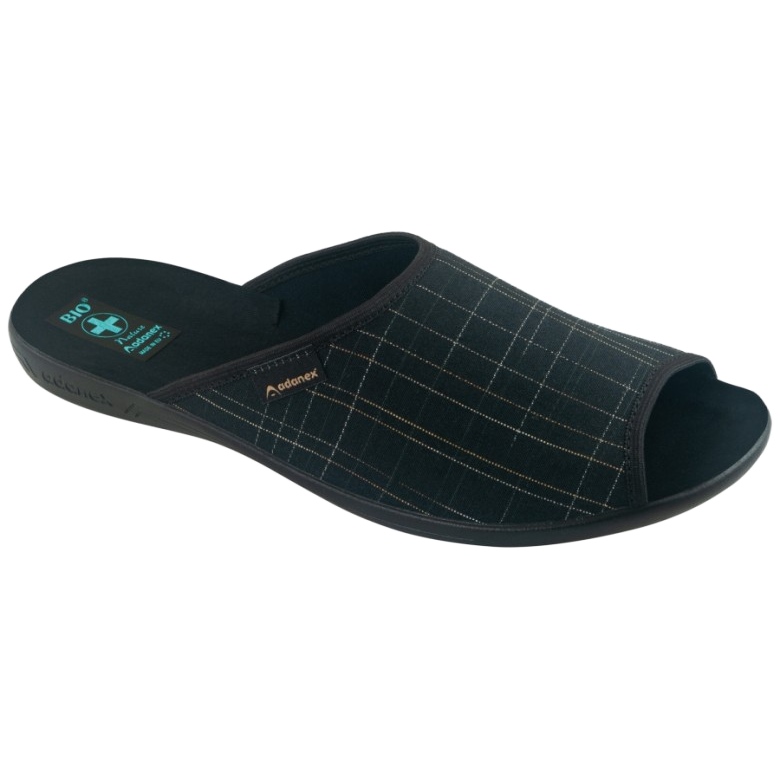 Adanex Men's Slippers Slippers 25954 Black Adanex Men's Slippers Slippers 25954 Black
