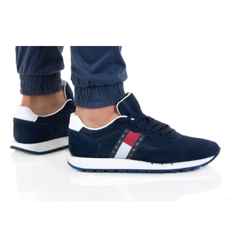 Tommy Hilfiger Mix Runner M EM0EM00 871 shoes navy blue