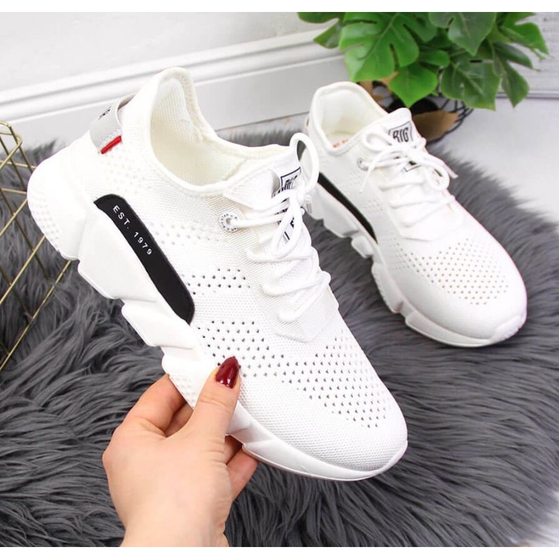 Textile sports shoes Big Star W JJ274271 white