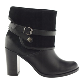 Black classic women's winter boots Edeo 1754