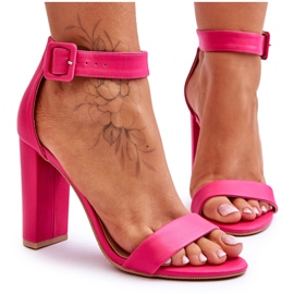FB2 Georgina Pink Sandals On Heels