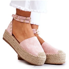 FB2 Espadrilles Sandals With Pink Lillian Jets