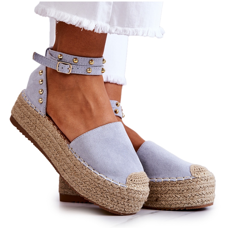 FB2 Espadrilles Sandals With Blue Lillian Jets