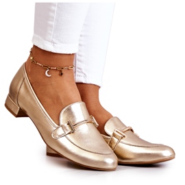 Women's Brogues Laura Messi 2121 Gold golden Women's Brogues Laura Messi 2121 Gold golden