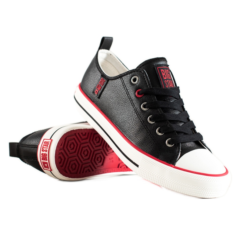 Women's Big Star Sneakers JJ274129 black Women's Big Star Sneakers JJ274129 black