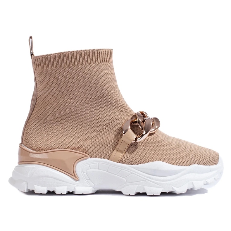 Slip-on Sneakers With Chain brown