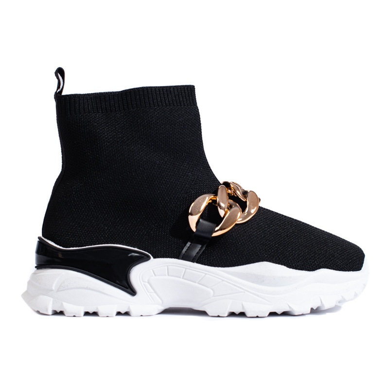 TRENDI Slip-on Sneakers With Chain black