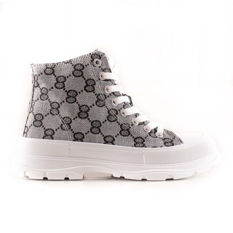 Bona Patterned high sneakers grey