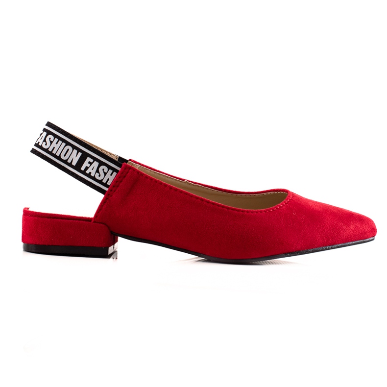 Goodin Pumps with an open heel red