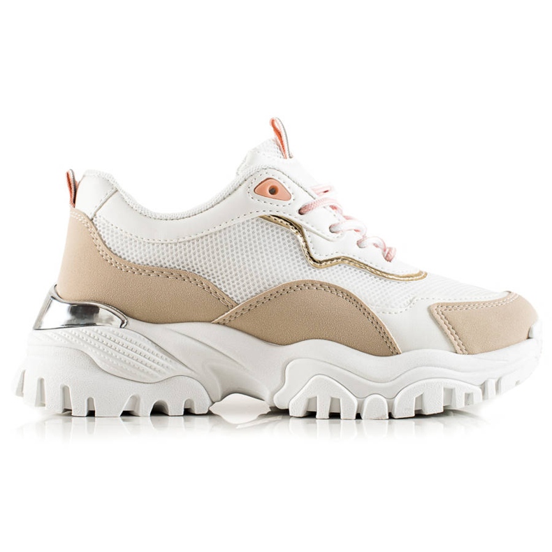 TRENDI Fashion Sneakers beige white