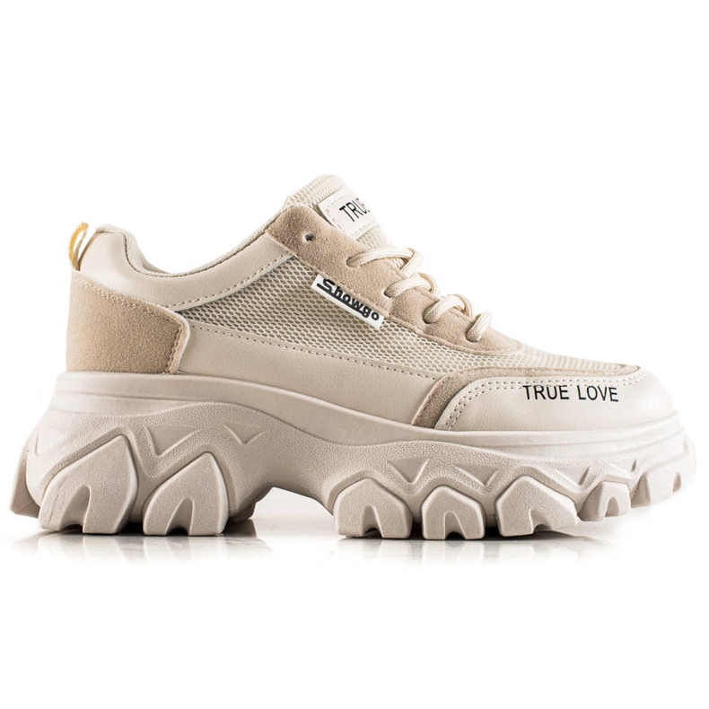 TRENDI Fashionable True Love Sneakers beige TRENDI Fashionable True Love Sneakers beige