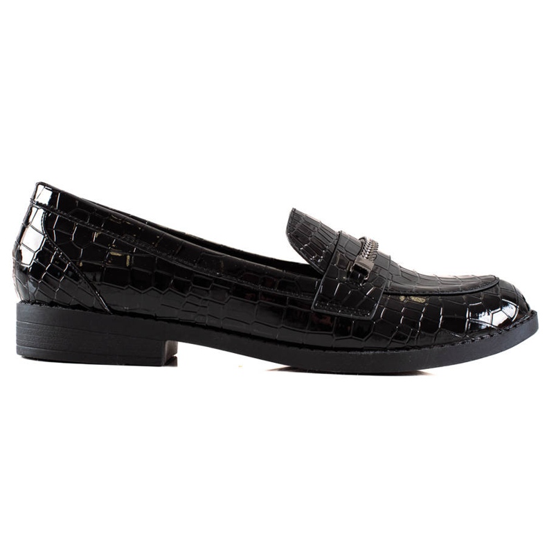 TRENDI Elegant lacquered shoes black