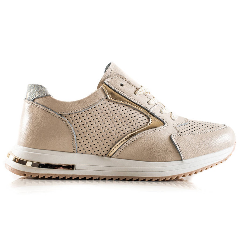 Goodin Casual Leather Sneakers beige Goodin Casual Leather Sneakers beige