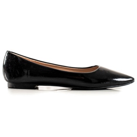 Encor Lacquered Ballerina In Spitz black