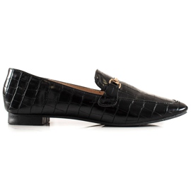 Encor Elegant Loafers With Eco Leather black